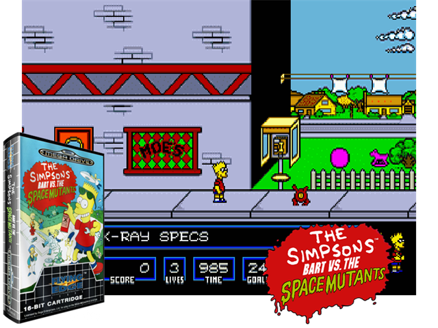 Simpsons, The - Bart vs The Space Mutants (UE) (REV01) [!]
